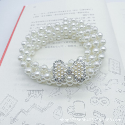 Divatos gyöngy deréklánc női divat strassz, elasztikus ruha derékszíj női tervező vékony derék övek ruházati kiegészítők