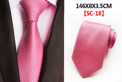 Új csíkos selyem nyakkendő 8 cm luxus Paisley nyakkendő Red Bule lila poliészter nyakkendő férfiaknak Formális üzleti esküvői parti nyakkendő