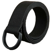 160 cm-es, klasszikus, egyszerű stílusú, hétköznapi nadrág D-gombos diák dupla gyűrűs vászon női és férfi meghosszabbított öv