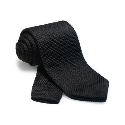 New Style Fashion Férfi egyszínű nyakkendő 8 cm Kötött nyakkendők Pamut nyakkendők Férfi Üzleti Esküvői Cravat Kiegészítők ajándék