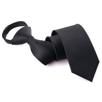 Мъжка луксозна благородна вратовръзка за сватбено тържество Бизнес официални костюми Модни удобни предварително завързани вратовръзки с цип Тесни вратовръзки Подаръци