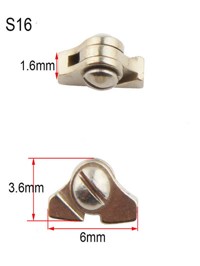 10 pár/tétel 1,6 mm-es 2,5 mm-es szemüvegpánt javításhoz, szemüvegpánt cseréhez, kiváló zsanércsere