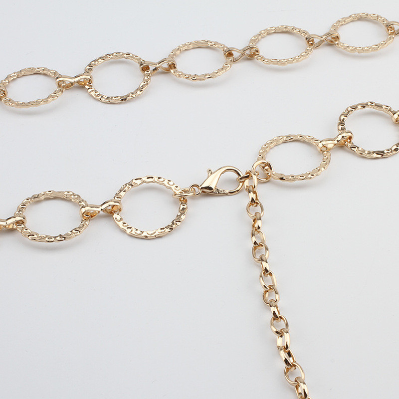 Női divat kör fém lánc öv arany ezüst szív rojtok gyűrű derék lánc ruhák övek női csípő új ketting riem 365