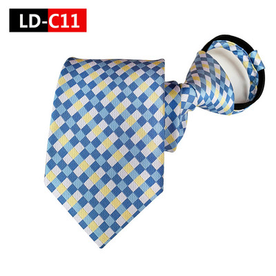 8 cm-es férfi divat lusta cipzáras előre megkötött nyakkendő Paisley virágos kockás csíkos pontok nyakkendők úri parti ruha esküvői nyakkendő