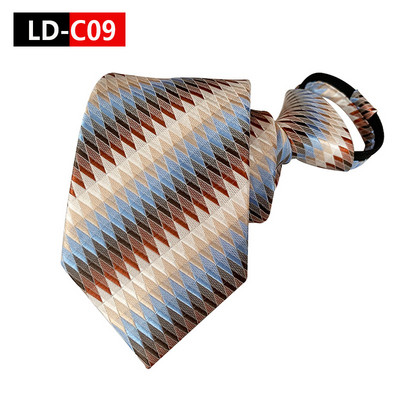 8 cm-es férfi divat lusta cipzáras előre megkötött nyakkendő Paisley virágos kockás csíkos pontok nyakkendők úri parti ruha esküvői nyakkendő