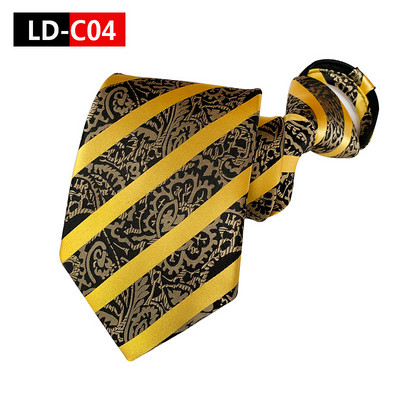 8 cm-es férfi divat lusta cipzáras előre megkötött nyakkendő Paisley virágos kockás csíkos pontok nyakkendők úri parti ruha esküvői nyakkendő