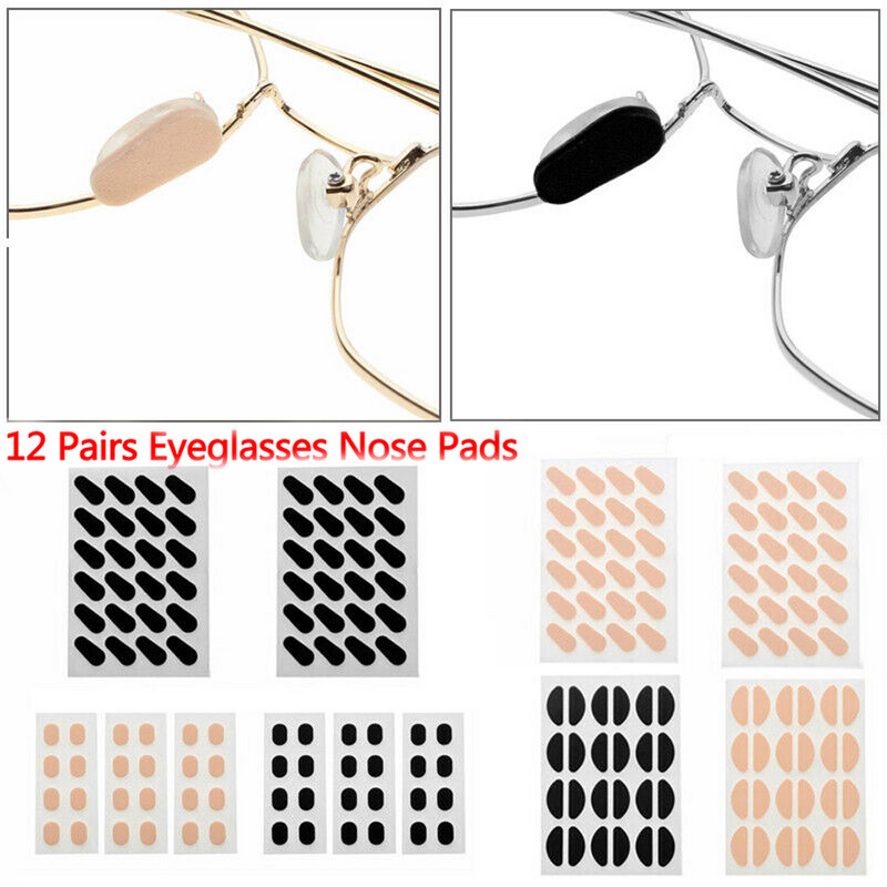 12 paari Unisexi pehmest vahtplastist ninapadjakesi Isekleepuvad prillide ninapadjad libisemisvastased prillide ninapadjad õhukesed ninapadjad prillidele