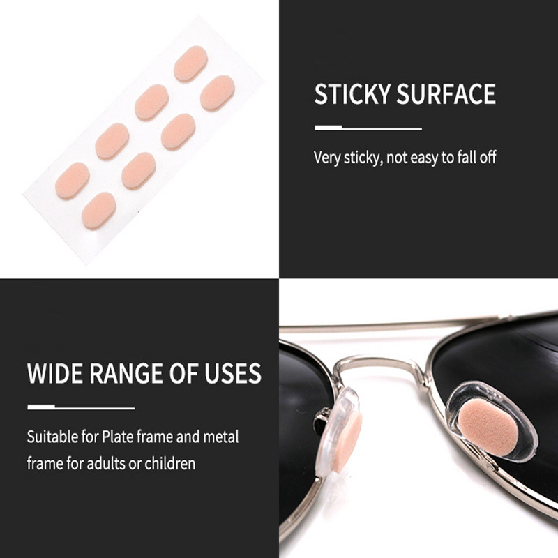 12 paari Unisexi pehmest vahtplastist ninapadjakesi Isekleepuvad prillide ninapadjad libisemisvastased prillide ninapadjad õhukesed ninapadjad prillidele