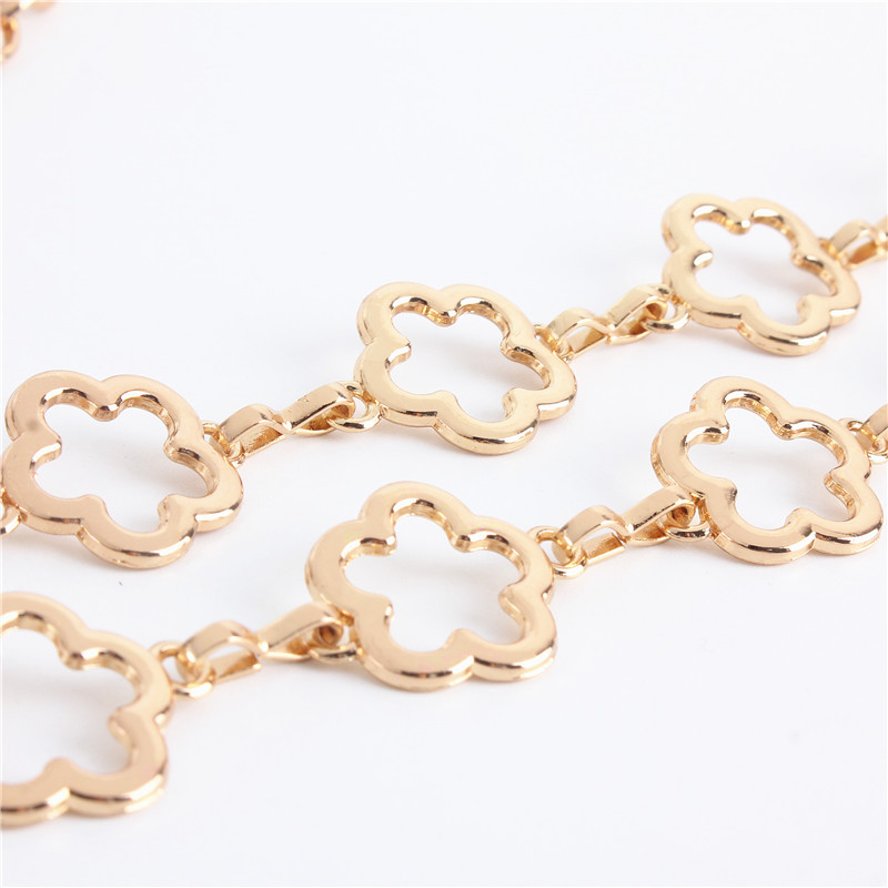 Fém Blets Női Egyszerű Vintage Ezüst Arany Hip Hop Tervező Divat Derék Lánc Dekorációs Ruha Női Szíj