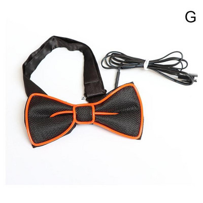 Világító csokornyakkendő LED világító férfi csokornyakkendő, divatos neonfény villogó táncpartihoz karácsonyi esti parti dekoráció