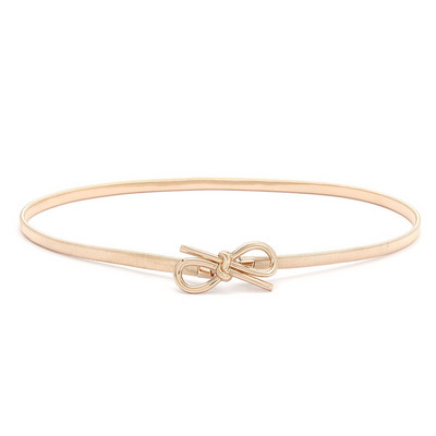 Elasztikus fém deréköv arany virágos levél alakú öv női tervezői ruhák sztreccs vékony pántos női állítható derékpánt