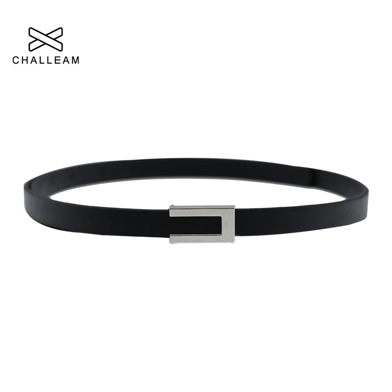 Női vékony öv divat női PU műbőr fekete arany ezüst fém csatos öltöny derék övek ruhákhoz női pánt 292