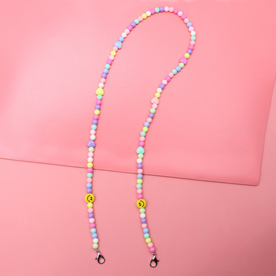 Divat akril akasztómaszk láncok nyaklánc színes gyerekek szemüvegek zsinór zsinór Diákmaszkok tartó kötélszíj lányoknak fiúknak