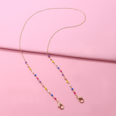 Divat akril akasztómaszk láncok nyaklánc színes gyerekek szemüvegek zsinór zsinór Diákmaszkok tartó kötélszíj lányoknak fiúknak