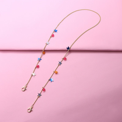 Divat akril akasztómaszk láncok nyaklánc színes gyerekek szemüvegek zsinór zsinór Diákmaszkok tartó kötélszíj lányoknak fiúknak