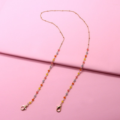 Divat akril akasztómaszk láncok nyaklánc színes gyerekek szemüvegek zsinór zsinór Diákmaszkok tartó kötélszíj lányoknak fiúknak