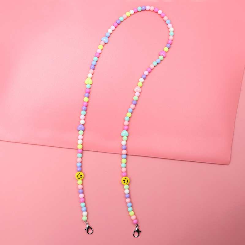 Divat akril akasztómaszk láncok nyaklánc színes gyerekek szemüvegek zsinór zsinór Diákmaszkok tartó kötélszíj lányoknak fiúknak