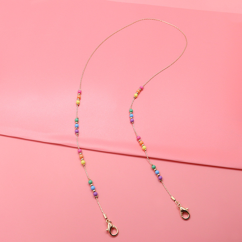 Divat akril akasztómaszk láncok nyaklánc színes gyerekek szemüvegek zsinór zsinór Diákmaszkok tartó kötélszíj lányoknak fiúknak