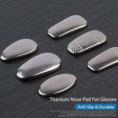 COLOUR_MAX titán orrpárnák, 12 mm-es vízcsepp-becsavarható szemüveg-orrpárnák