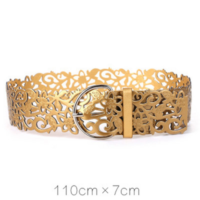 7 szín női nyakkendő széles üreges csatos pánt derékpánt deréköv