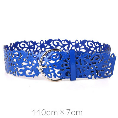 7 szín női nyakkendő széles üreges csatos pánt derékpánt deréköv