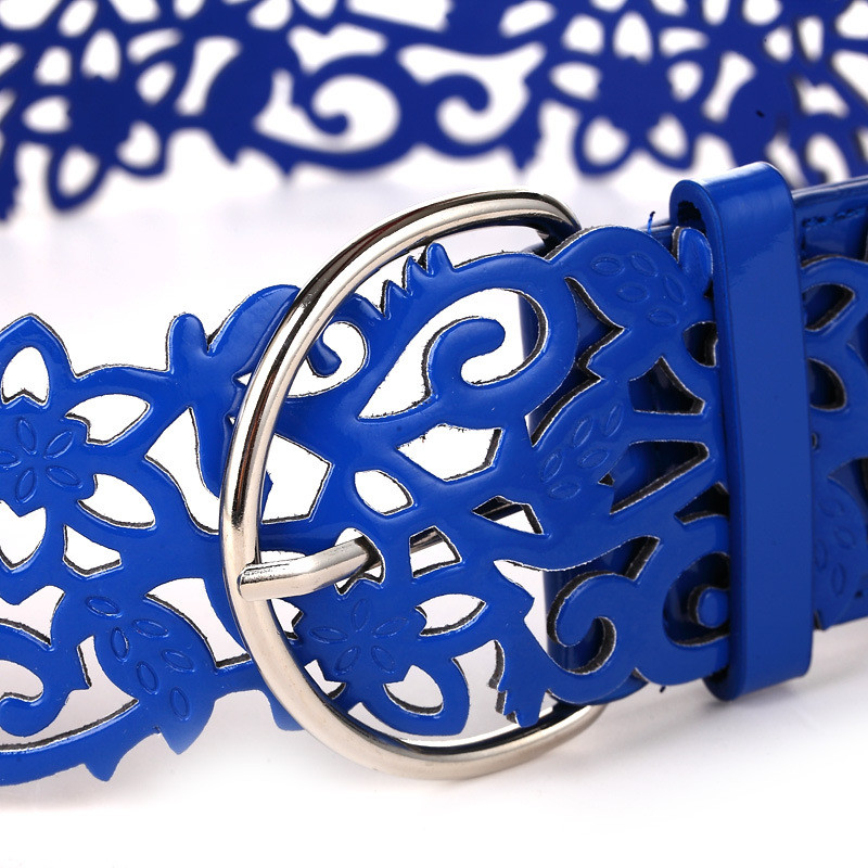 7 szín női nyakkendő széles üreges csatos pánt derékpánt deréköv