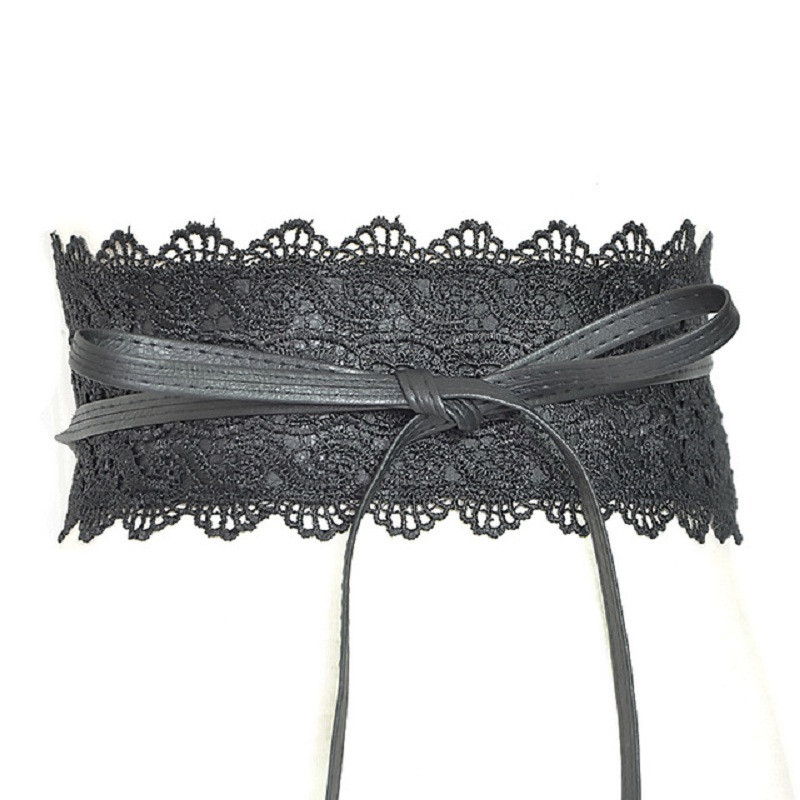 7 szín női nyakkendő széles üreges csatos pánt derékpánt deréköv