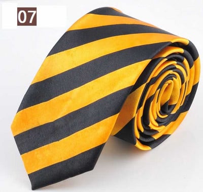 ÚJ STÍLUS Kék Piros Zöld Fehér Sárga Fekete Csíkos Férfi klasszikus műselyem poliészter nyakkendő Üzleti esküvői party férfi divatos nyakkendő