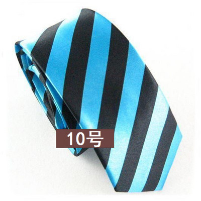 ÚJ STÍLUS Kék Piros Zöld Fehér Sárga Fekete Csíkos Férfi klasszikus műselyem poliészter nyakkendő Üzleti esküvői party férfi divatos nyakkendő