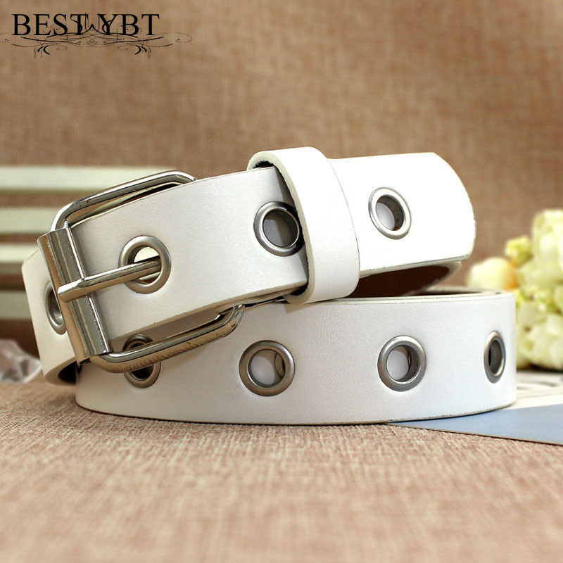 A legjobb YBT női öv új diákok Üreges, kiváló minőségű öv, divatos, alkalmi Ötvözet tűs csat Női cowboy nadrág öv