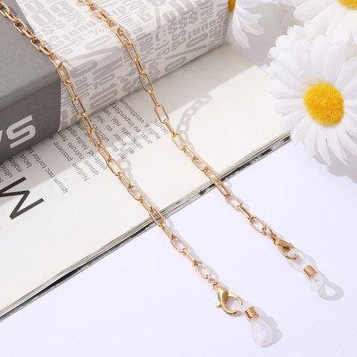 Divat Fém Szemüveglánc Arany Love Heart Napszemüveg Lánctartó Nyakpánt Arc-Maszk Zsinóros Szemüvegek Láncékszerek Női