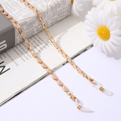 Divat Fém Szemüveglánc Arany Love Heart Napszemüveg Lánctartó Nyakpánt Arc-Maszk Zsinóros Szemüvegek Láncékszerek Női