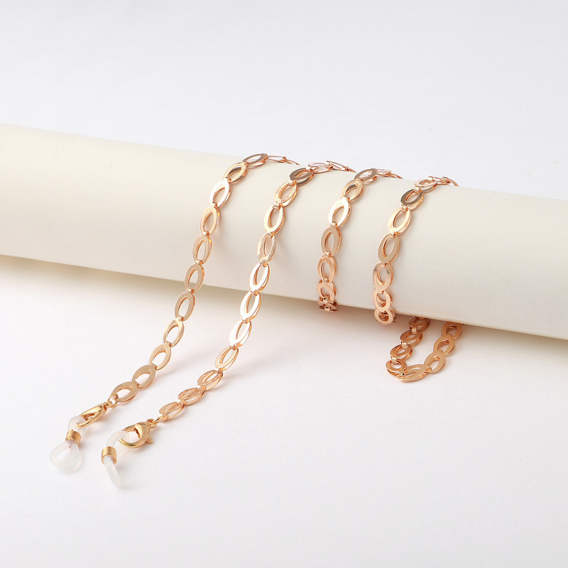 Divat Fém Szemüveglánc Arany Love Heart Napszemüveg Lánctartó Nyakpánt Arc-Maszk Zsinóros Szemüvegek Láncékszerek Női