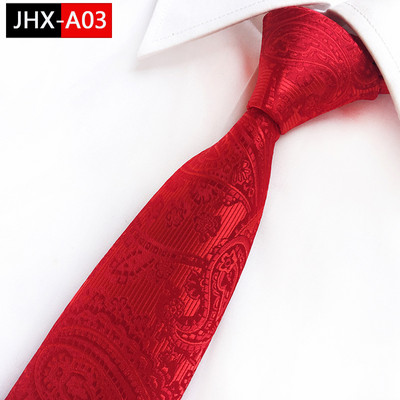 Piros rózsaszín vőlegény nyakkendők 100% selyem klasszikus Paisley férfi nyakkendők esküvői nyakkendőhöz Luxus kockás csíkos virágos nyakkendők testreszabása