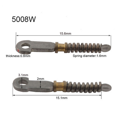 100 DB Szemüveg rugós betét Szemüvegszárak törött rugó cserealkatrész 5008W 5008
