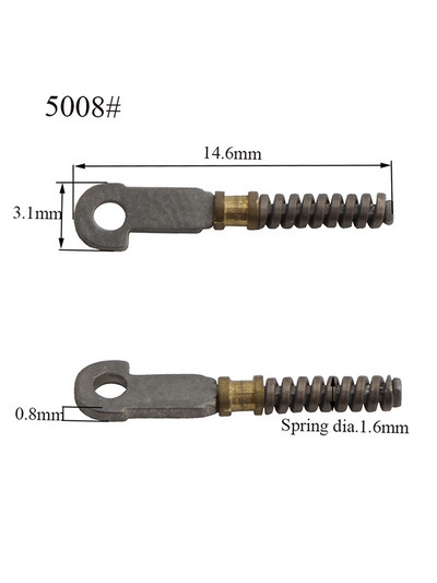100 DB Szemüveg rugós betét Szemüvegszárak törött rugó cserealkatrész 5008W 5008