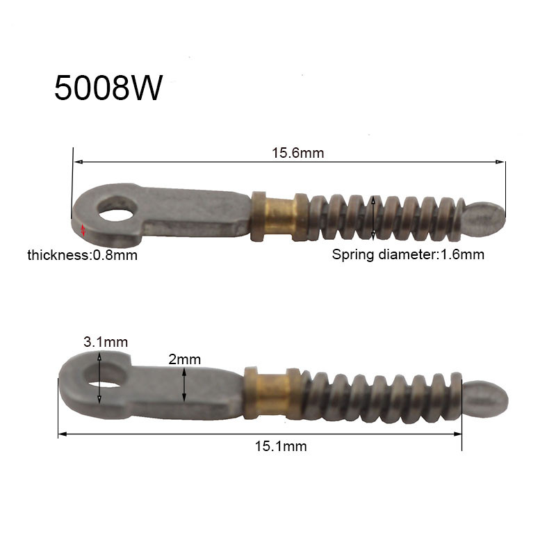 100 DB Szemüveg rugós betét Szemüvegszárak törött rugó cserealkatrész 5008W 5008