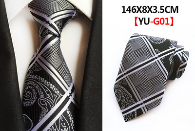 Divatos Jacquard selyem nyakkendő klasszikus csíkos kockás nyakkendő férfiaknak esküvői party üzleti 8 cm nyakkendő piros sárga fekete hivatalos nyakkendő