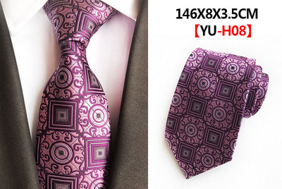 Divatos Jacquard selyem nyakkendő klasszikus csíkos kockás nyakkendő férfiaknak esküvői party üzleti 8 cm nyakkendő piros sárga fekete hivatalos nyakkendő