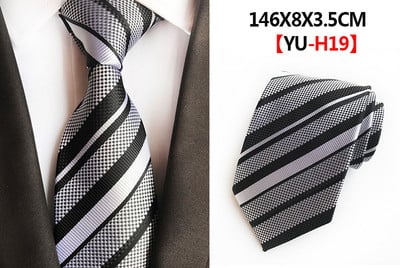 Divatos Jacquard selyem nyakkendő klasszikus csíkos kockás nyakkendő férfiaknak esküvői party üzleti 8 cm nyakkendő piros sárga fekete hivatalos nyakkendő
