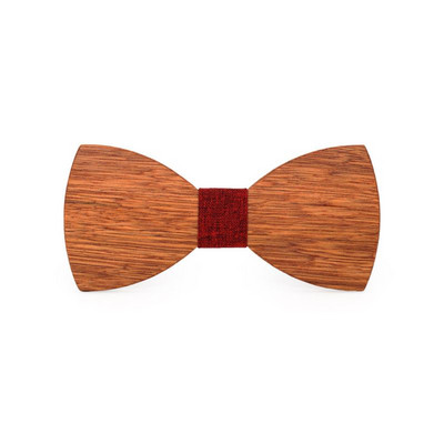 Férfi csokornyakkendő kiváló minőségű fából készült csokornyakkendők klasszikus üzleti pillangó tömörfa színben