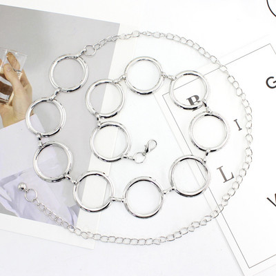 "Tassel" auksinis grandinės diržas moterims. Suknelių dizainerio prekės ženklo prabangus "Punk Fringe" sidabrinis juosmens diržas, moteriškas metalinis auksinis suknelių diržas 105