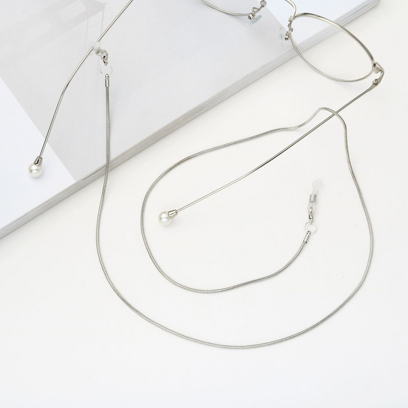 Kiváló minőségű egyszerű kígyó lánc férfiaknak és nőknek Arany színű napszemüvegek láncszemüvegtartók zsinóros szemüvegpántok