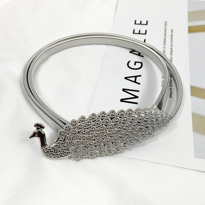 Elasztikus arany lánc öv női derék strassz övek női kiváló minőségű Easy Stretch strassz derékpánt gyöngy fém fűző