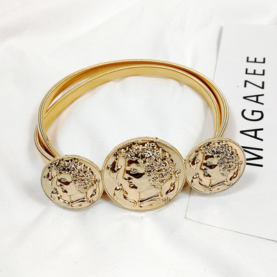 Elasztikus arany lánc öv női derék strassz övek női kiváló minőségű Easy Stretch strassz derékpánt gyöngy fém fűző