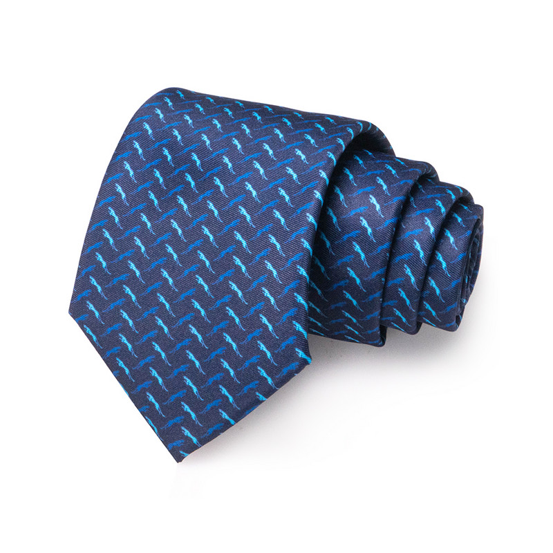 Új divattervezés 8 cm-es nyomtatott mintás nyakkendő 100% selyem nyakkendő férfiaknak Üzleti esküvői party Gravatas Kiegészítők Ajándék