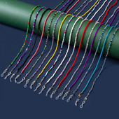 18 szín Divat Olvasószemüvegek Lánc Retro Gyöngyök Szemüveg Napszemüveg Szemüveg Zsinór Nyakpánt Zsinór Maszk Lánc Szemviselet