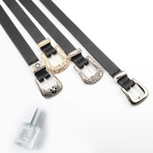 Vintage Boho fekete bőr deréköv nőknek Western női öv, Cowboy derékpánt