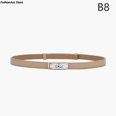 Odinis plonas diržas Moteriški madingi laisvalaikio aksesuarai Prabangaus dizaino juosta Gotikinė korėjietiška korsetas Reguliuojama metalinė sagtis