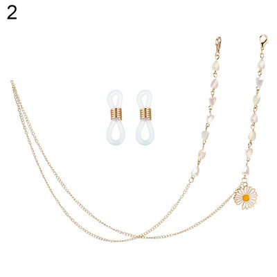 Fém pillangó kis százszorszép napszemüvegek szemüveglánc női hosszú lánc szemüveghez lánc tartó kötél nyakpánt zsinór